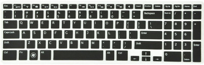 Saco Chiclet Keyboard Skin for Dell XPS-13 XPS1354128iS 13.3-inch Laptop Laptop Keyboard Skin(Transparent) available at flipkart for Rs.355