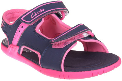 

Clarks Girls Velcro Flats(Dark Blue, Navy