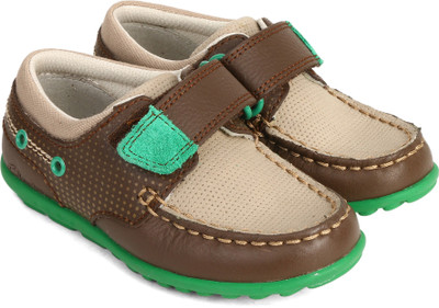 

Clarks Boys Velcro Sneakers(Brown, Brown multi