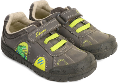 

Clarks Boys Velcro Sneakers(Grey, Grey combi lea