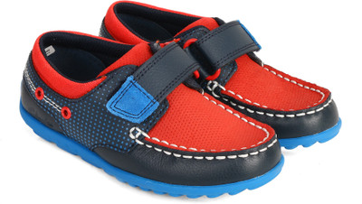 Clarks Boys Velcro Sneakers(Blue, Blue combi lea