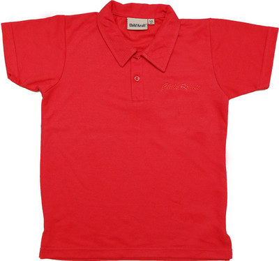 

Childkraft Boys Solid T Shirt(Red, Pack of 1