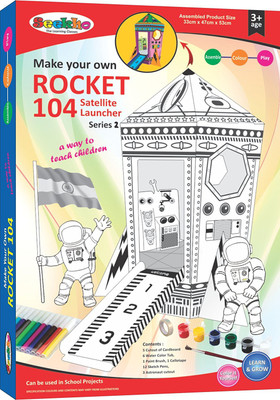 

Tiny's World Make and Paint Your Own Rocket, Creative Game(Multicolor)