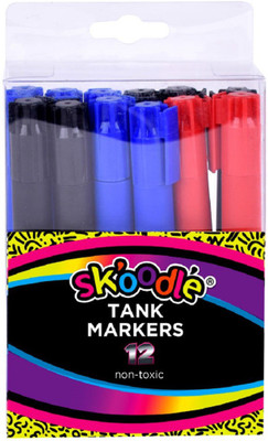 

Skoodle Tank Marker - 12 Pk Assorted For Kids Activity(Set of 12, Multicolor)