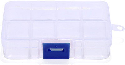 

Sukot 7 Day Small Transparent Clear Adjustable Plastic 8 Slot Pill Case Pill Box Medicine Organizer Pill Holder Pill Box(Clear)