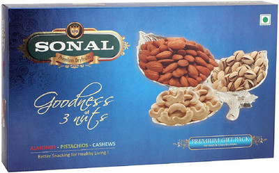 

Sonal SSFGP001 Almonds, Pistachios, Cashews(600 g, Vacuum Pack)