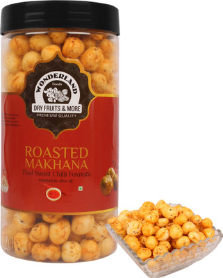 

Wonderland Makhana Roasted Thai Sweet ChillI Foxnuts Assorted Nuts(100 g, Mason Jar)