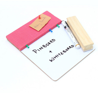 

ivei Pin board with writing boards Office Set(Pink)