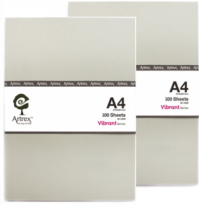 

ARTREX VIBRANT A4 (P2) UNRULED A4 Coloured Paper(Set of 2, PLATINUM)