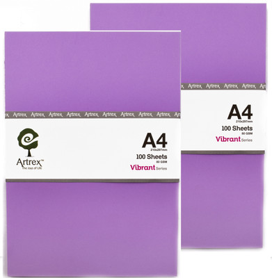 

ARTREX VIBRANT A4 (P2) UNRULED A4 Coloured Paper(Set of 2, TARO)
