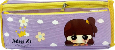 

Ashmaadi Fashion Pouch AshmAadi Stationary Pouch 8820/24 For Girls , Multi Purpose (Multi color) Art Canvas Pencil Box(Set of 1, Multicolor)