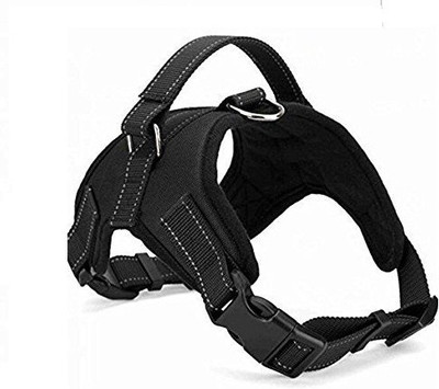 

pets empire Multipurpose & Adjustable No Pull Dog Harness Or Collar For Heavy Dogs Dog Safety Harness(, Black