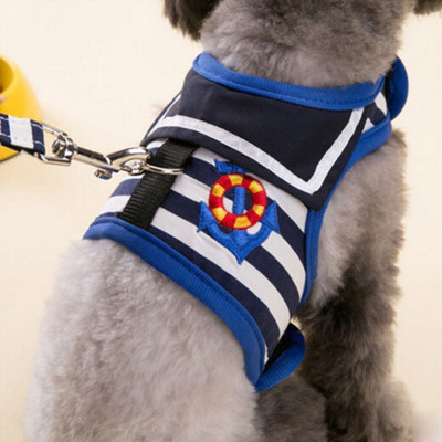 

Pets Empire Pet Stripes Vest Mesh Harness and Lead Leash Set for Small Dogs and Cats 1 Set Color May Vary Size - Dog Harness & Leash(, Blue