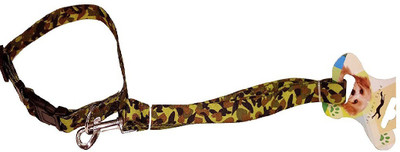 

pets empire Durable Safe Strong Matching Nylon Army Print Adjustable Dog Collar and Leash Set For Medium Large Dogs and Cats Great For Walking and Training 124 cm Dog Strap Leash(Green)