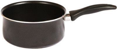 

Wonder World ® Signature Nonstick Expert Easy Clean Interior Dishwasher Safe PFOA Free Oven Safe Sauce Pan Sauce Pan 0 cm diameter(Aluminium, Hard Anodised, Non-stick), Black