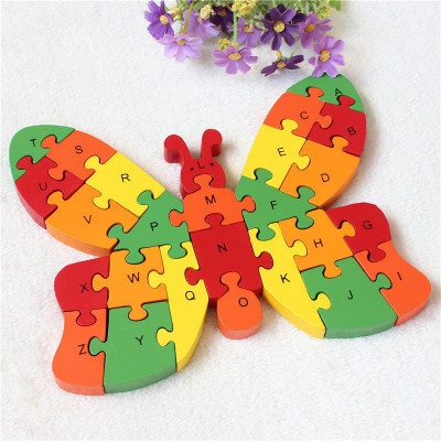 

Funwood Games Exclusive 26 Pieces Wooden Colorful Butterfly Puzzle Toy With A-Z English Alphabet and Numbers Puzzle for Kids(1 Pieces)