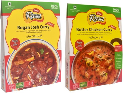 

Desi Rasoi Combo- Rogan Josh + Butter Chicken (Pack of2) 600 g