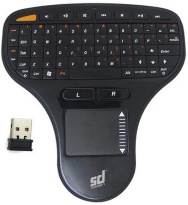 

Smiledrive 2.4Ghz Mini Wireless Keyboard With Mouse Touchpad Remote Control For Android TV Box Notebook Tablet Pc & Laptop Remote Controller(Black)