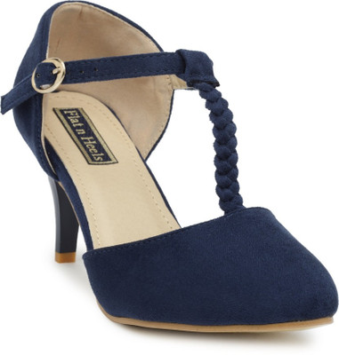 

Flat n Heels Women Navy Heels