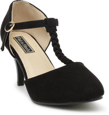 

Flat n Heels Women Black Heels