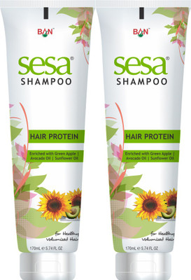 

SESA Hair Protein Shampoo 170 ML (Pack of 2) for Hair Loss, Nourishes and Moisturized Hair(340 ml)