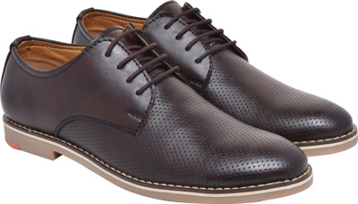 

WalkJump premium range shoes, sneakers, casuals, officewear, Derby For Men(Brown