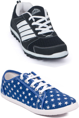 

Asian Women's Combo Pack of 2 casual shoes Casuals For Women(Multicolor