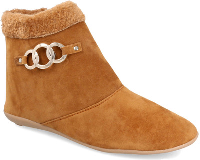 

Myra Party Wear Boots For Women(Brown, Tan