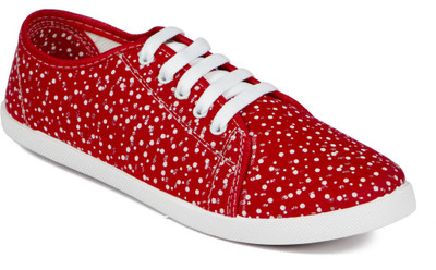 

Asian Sneakers For Women(Red, Red, White