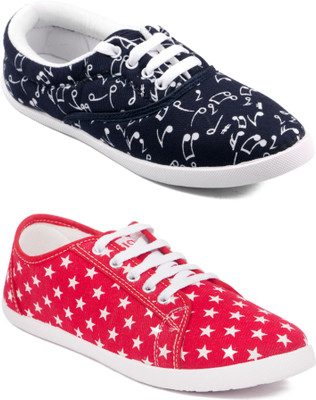 

Asian Women's casual shoes combo pack of 2 Sneakers For Women(Multicolor