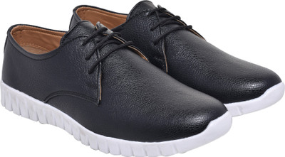 WalkJump premium range shoes, sneakers, party wear, officewear, Casuals For Men(Black