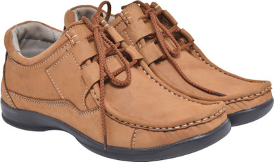 

WalkJump premium range tough shoes, outdoors, party wear, officewear, Casuals For Men(Brown