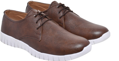

WalkJump premium range shoes, outdoors, party wear, officewear, Corporate Casuals For Men(Brown