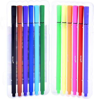 

SKOODLE Felt Pen Non-Toxic Nib Sketch Pen(Multicolor)