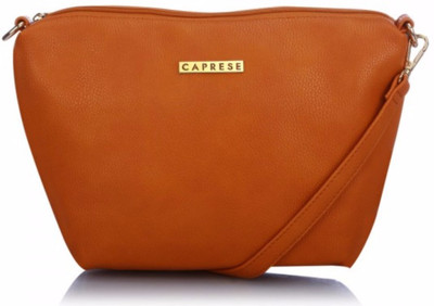 

Caprese Women Casual Orange PU Sling Bag