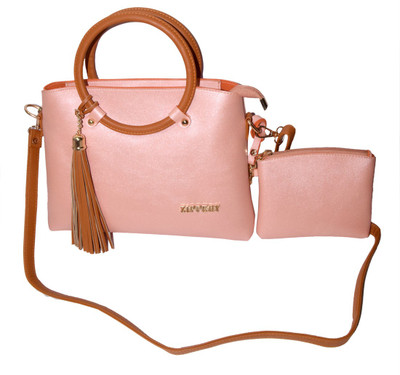 

Trendy Women Casual Pink PU Sling Bag