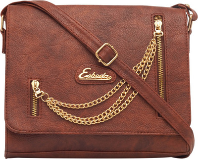 

ESBEDA Women Casual Brown PU Sling Bag