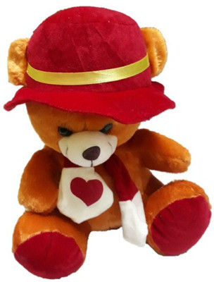 

Tako bell premium quality Brown Teddy with cap 28 CM - 20 cm(Brown)
