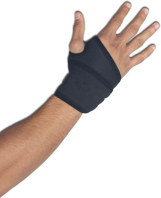 Leosportz Weight Lifting Straps with Thumb Wrap and Wrist Support(Black)