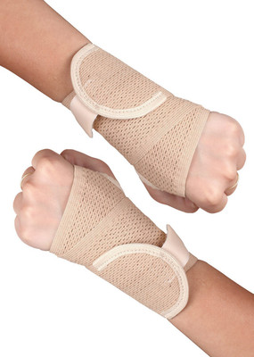 

Shrih Wrist Brace with Thumb Support Wrist Support (Free Size, Beige)