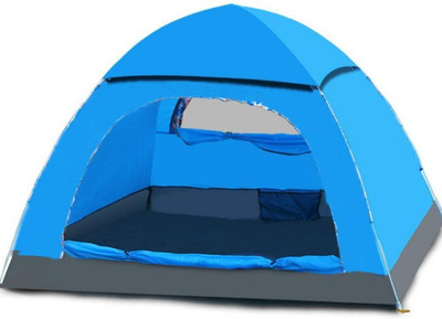 

RPS Aecone Blue 4 Person Camping Tent. Picnic Camping Portable Waterproof Tent For 4 Person . Tent - For 4(Blue)