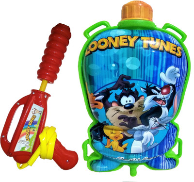 

Darling Toys Officially Licensed Looney Tunes Holi Pressure Water Gun Pichkari Tank Backpack | 1 Litre(Multicolor)