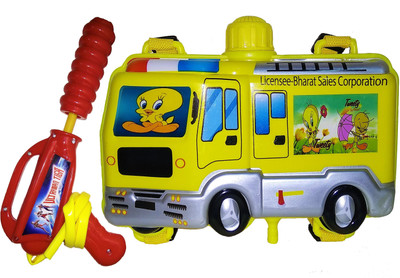 

Darling Toys Officially Licensed Tweety Holi Pressure Water Gun Pichkari Tank Backpack | 1 Litre(Multicolor)