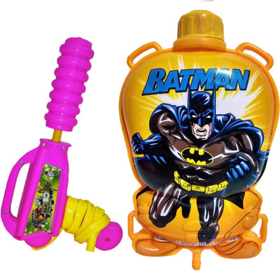 

Darling Toys Officially Licensed Batman Pressure Water Gun Pichkari Tank Backpack | 1 Litre(Multicolor)