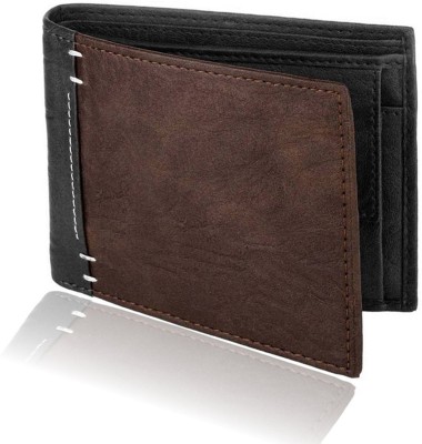 

Accezory Men Casual Black Artificial Leather Wallet(4 Card Slots), Black;brown