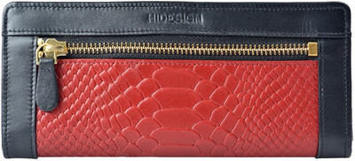 

Hidesign Women Casual Black, Red Genuine Leather Wallet(13 Card Slots)