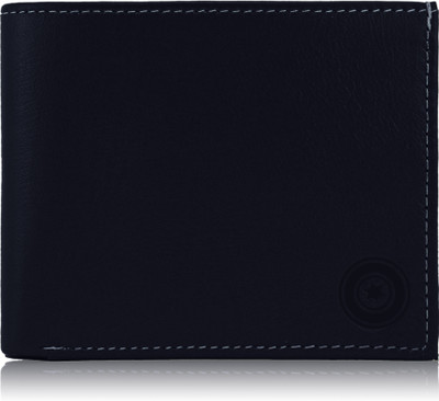 

POLLSTAR Men Blue Genuine Leather Wallet(6 Card Slots), Navy blue
