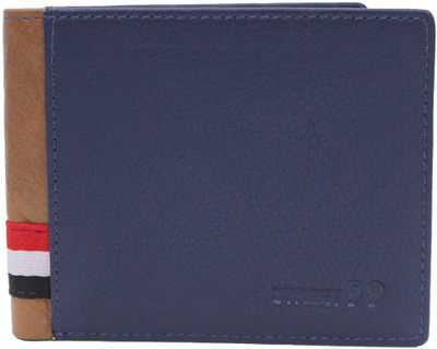 

street 99 Men Multicolor Genuine Leather Wallet(10 Card Slots), Blue