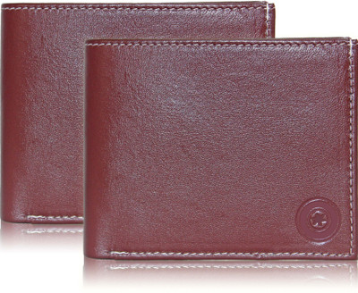 

POLLSTAR Men Brown Genuine Leather Wallet(6 Card Slots)