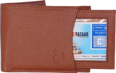

Coovs Men Tan Genuine Leather Wallet(4 Card Slots)